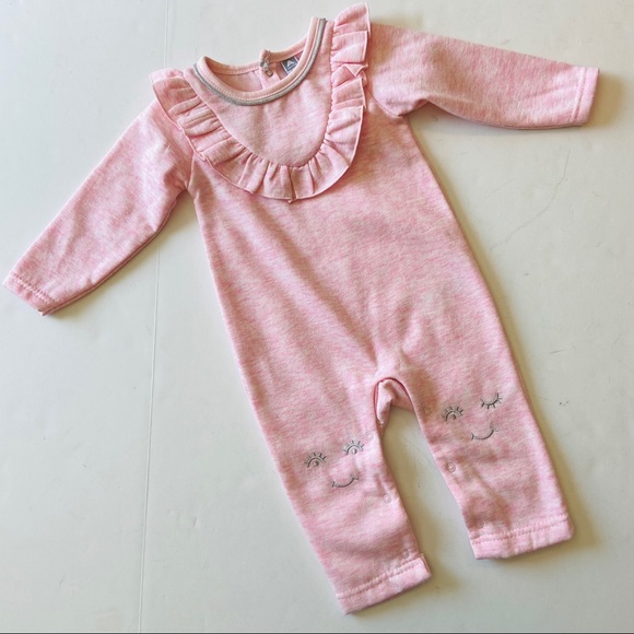Amy Coe Pink Ruffle Onzie 6-9momths EUC - Picture 1 of 6